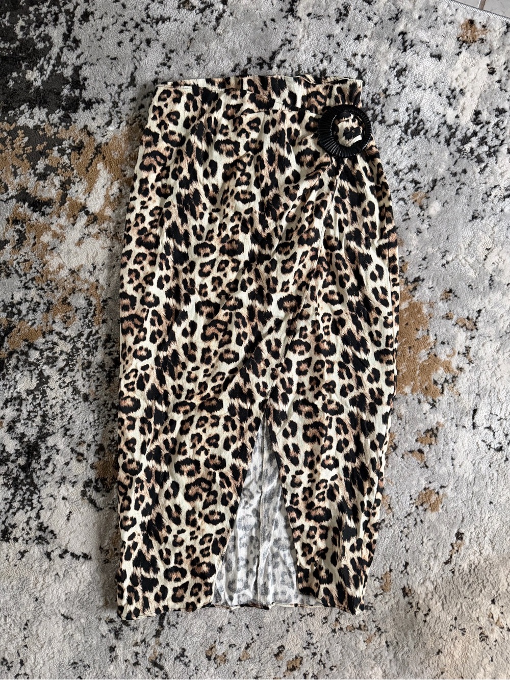 Zara Leopard Print Skirt